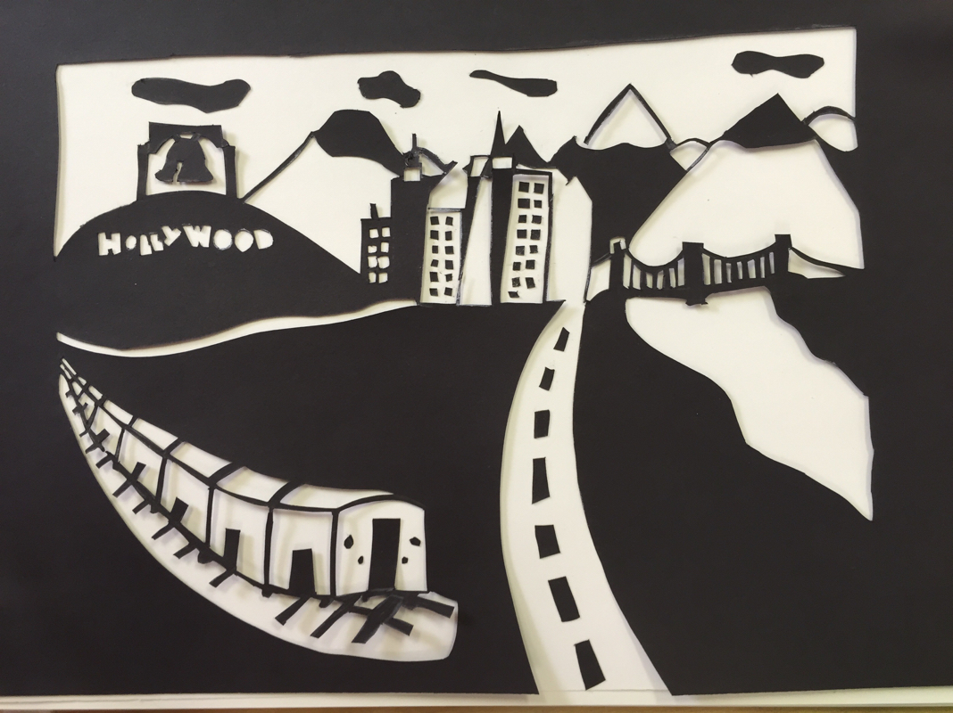 Black and White Paper Cut Out